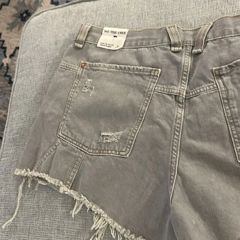 NWT Free People Now or Never distressed Denim Short, 31